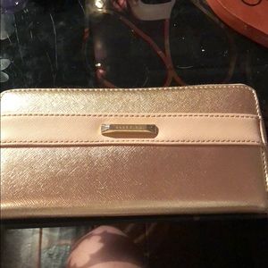 Annie Klein Pink and Gold wallet